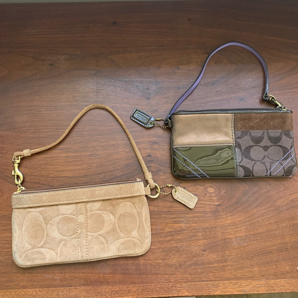Two Vintage Coach Wristlets - image 1